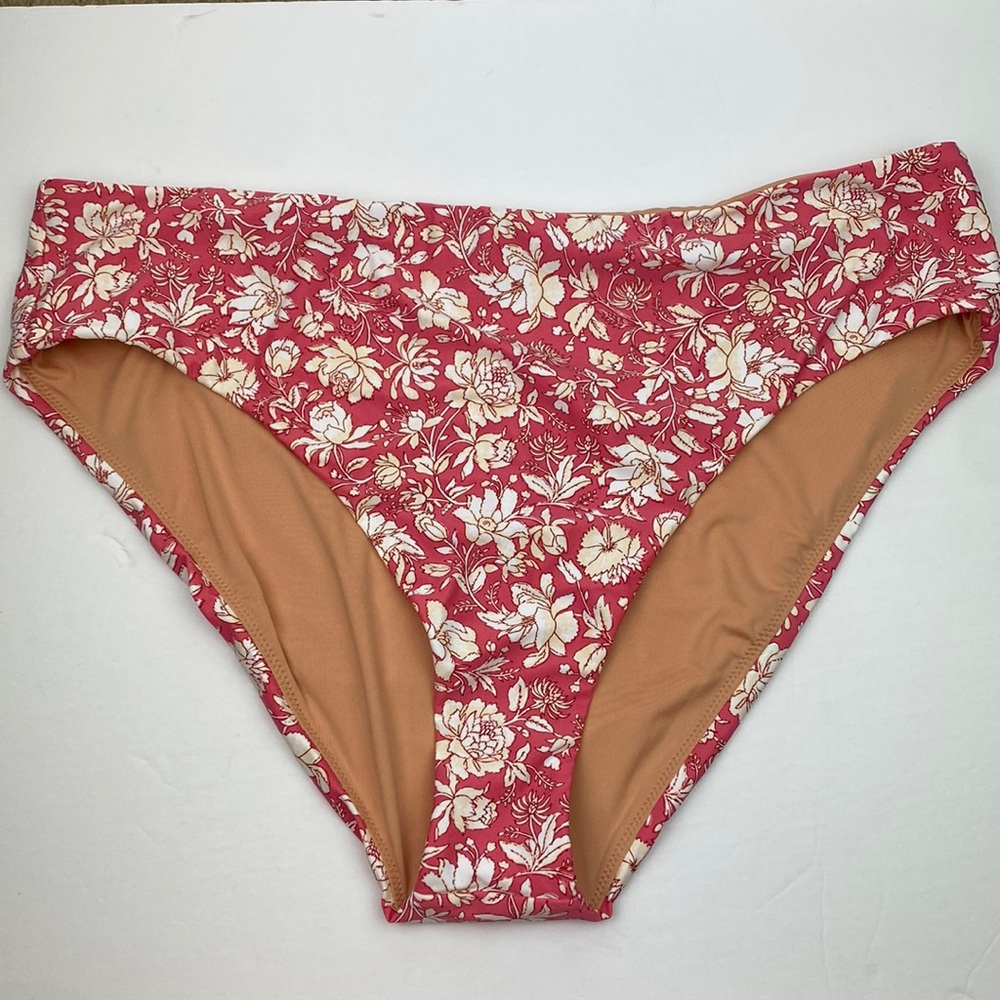 NWT J. Crew | High Rise Floral Plus Size Bikini Bottoms 2X